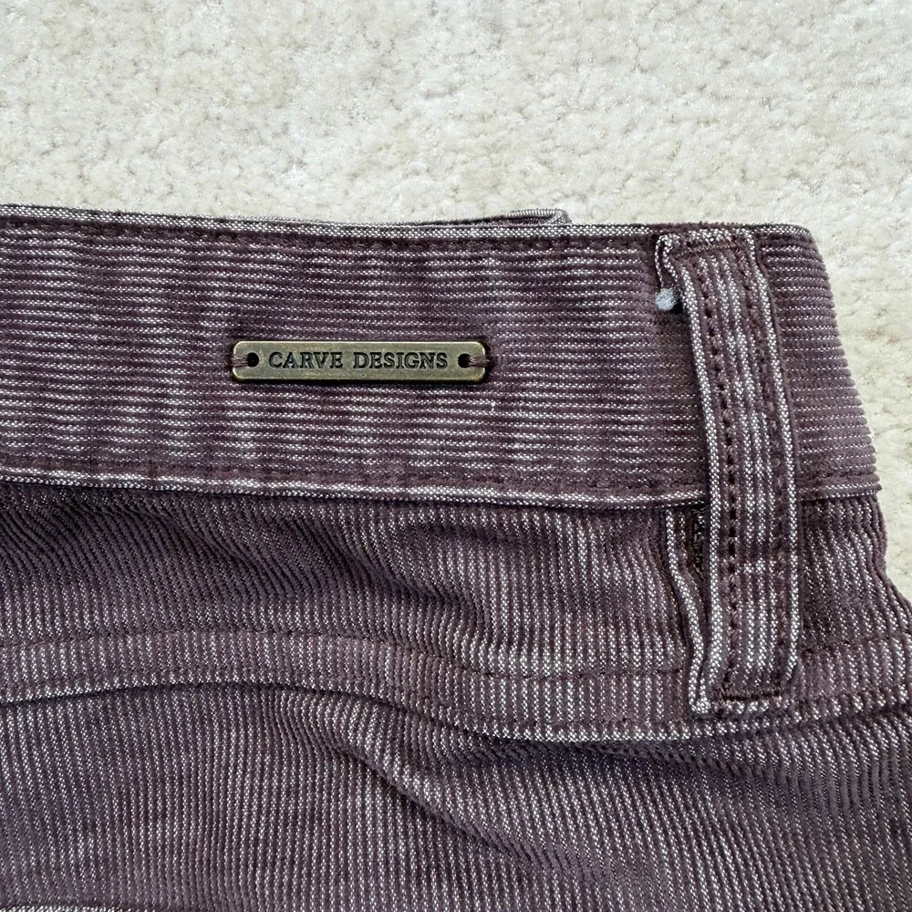 Carve Designs Oahu Corduroy Shorts Womens Size 6 Brown 10